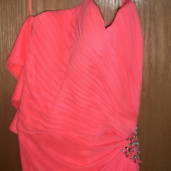 Coral Formal Prom Dress - Picture 2 of 11